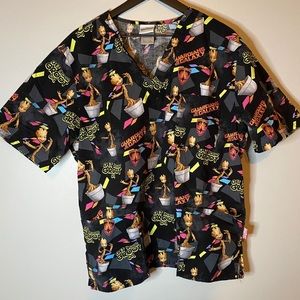 Marvel Guardians of the Galaxy GROOT Scrub Top L